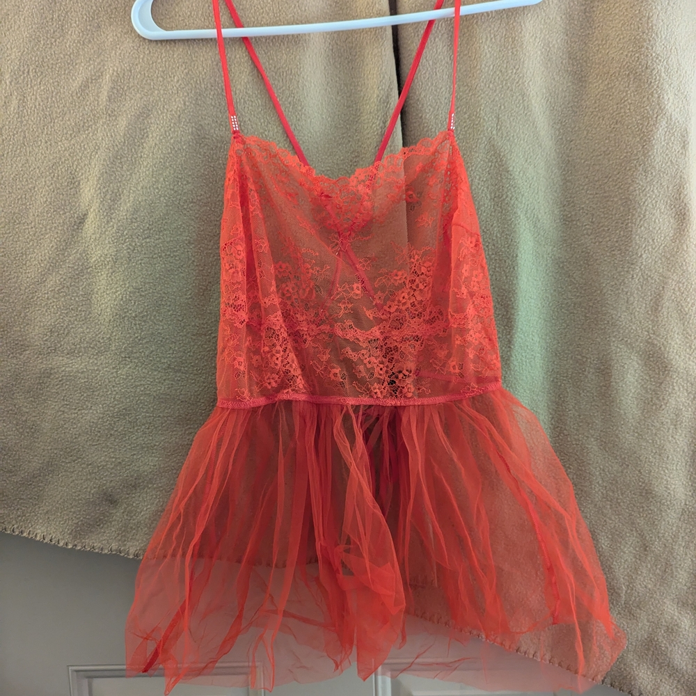 Elegant Red Lace Babydoll